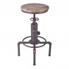 Armen Living Remy Industrial Adjustable Barstool In Industrial Copper And Pine Wood 001