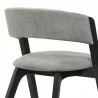Armen Living Rowan Gray Upholstered Dining Chairs In Black Finish - Set of 2 05 - Armen Living Rowan Gray Upholstered Dining Chairs In Black Finish - Set of 2 05