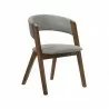 Armen Living Rowan Gray Upholstered Dining Chairs In Walnut Finish 01 - Armen Living Rowan Gray Upholstered Dining Chairs In Walnut Finish 01