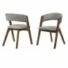 Armen Living Rowan Gray Upholstered Dining Chairs In Walnut Finish 03 - Armen Living Rowan Gray Upholstered Dining Chairs In Walnut Finish 03