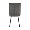 Rylee Dining Room Accent Chair in Charcoal Fabric and Black Finish - Set of 2 08