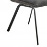 Rylee Dining Room Accent Chair in Charcoal Fabric and Black Finish - Set of 2 06