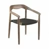 Armen Living Santo Indoor Outdoor Stackable Dining Chair In Eucalyptus Wood With Charcoal Rope  3 - Armen Living Santo Indoor Outdoor Stackable Dining Chair In Eucalyptus Wood With Charcoal Rope  3