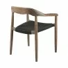 Armen Living Santo Indoor Outdoor Stackable Dining Chair In Eucalyptus Wood With Charcoal Rope  4 - Armen Living Santo Indoor Outdoor Stackable Dining Chair In Eucalyptus Wood With Charcoal Rope  4