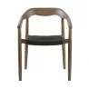 Armen Living Santo Indoor Outdoor Stackable Dining Chair In Eucalyptus Wood With Charcoal Rope  2 - Armen Living Santo Indoor Outdoor Stackable Dining Chair In Eucalyptus Wood With Charcoal Rope  2