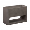 Armen Living Sunstone Indoor or Outdoor Planter in Concrete Gray Side