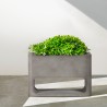 Armen Living Sunstone Indoor or Outdoor Planter in Concrete Gray