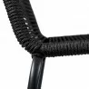 Shasta Outdoor Patio Dining Chair in Black Powder Coated Finish and Black Textiling - Brace Close-UpShasta Outdoor Patio Dining Chair in Black Powder Coated Finish and Black Textiling -  - Shasta Outdoor Patio Dining Chair in Black Powder Coated Finish and Black Textiling - Brace Close-UpShasta Outdoor Patio Dining Chair in Black Powder Coated Finish and Black Textiling - 