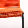 Shasta Outdoor Metal and Rope Stackable Dining Chair - Set of 2 5