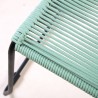 Shasta Outdoor Metal and Rope Stackable Dining Chair  In Wasabi Rope  - Set of 2 6