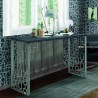 Armen Living Skyline Console Table In Charcoal