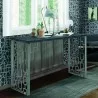 Armen Living Skyline Console Table In Charcoal - Armen Living Skyline Console Table In Charcoal
