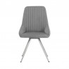 Armen Living Skye Swivel Gray Velvet And Brushed Stainless Steel Dining Room Chairs 03