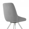 Armen Living Skye Swivel Gray Velvet And Brushed Stainless Steel Dining Room Chairs 05