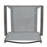 Armen Living Solana Outdoor Aluminum Arm Dining Chairs In Cosmos Grey Finish - Set of 2 In Gray 5