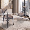 Sloan Industrial Dining Chair in Industrial Grey and Pine Wood - Lifestyle