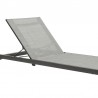 Armen Living Solana Outdoor Dark Grey Aluminum Stacking Chaise Lounge Chair In Light Gray 05