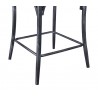 Armen Living Sloan 26” Industrial Grey and Pine Wood X-Back Counter Height Counter Stool Legs