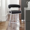 Saturn Contemporary 26" Bar Height Barstool - Black