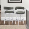 Saturn Contemporary 26" Bar Height Barstool in Grey - Lifestyle 2