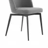 Armen Living Sunny Swivel Gray Fabric And Metal Dining Room Chairs  04 - Armen Living Sunny Swivel Gray Fabric And Metal Dining Room Chairs  04