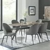 Armen Living Sunny Swivel Gray Fabric And Metal Dining Room Chairs  - Armen Living Sunny Swivel Gray Fabric And Metal Dining Room Chairs 