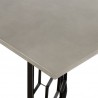 Armen Living Solange Concrete and Black Metal Rectangular Dining Table In Natural 03