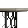 Armen Living Solange Concrete and Black Metal Rectangular Dining Table In Natural 05