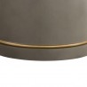 Pinni Gray Concrete Round Dining Table with Bronze Painted Accent 01