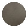 Pinni Gray Concrete Round Dining Table with Bronze Painted Accent 04