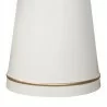 Pinni White Concrete Round Dining Table with Bronze Painted Accent 05 - Pinni White Concrete Round Dining Table with Bronze Painted Accent 05