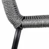 Armen Living Shasta Outdoor Metal and Grey Rope Stackable Counter Stool - Set of 2 Close View - Armen Living Shasta Outdoor Metal and Grey Rope Stackable Counter Stool - Set of 2 Close View