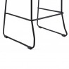 Armen Living Shasta Outdoor Metal and Grey Rope Stackable Counter Stool - Set of 2 Legs