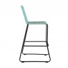 Armen Living Shasta Outdoor Metal and Rope Stackable Counter Stool - Wasabi Side