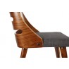 Armen Living Storm Mid-Century Dining Chair In Walnut Wood And Charcoal Fabric 04