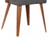 Armen Living Storm Mid-Century Dining Chair In Walnut Wood And Charcoal Fabric 07