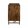 Superb Rustic Oak Buffet Cabinet - Side