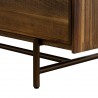 Superb Rustic Oak Buffet Cabinet - Leg Close-Up