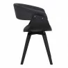 Armen Living Summer Contemporary Dining Chair In Black Brush Wood Finish And Charcoal Fabric 04 - Armen Living Summer Contemporary Dining Chair In Black Brush Wood Finish And Charcoal Fabric 04