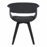 Armen Living Summer Contemporary Dining Chair In Black Brush Wood Finish And Charcoal Fabric 05 - Armen Living Summer Contemporary Dining Chair In Black Brush Wood Finish And Charcoal Fabric 05