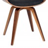 Summer Modern Chair In Charcoal Fabric and Walnut Wood 01