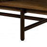 Superb Rustic Oak Coffee Table with Drawer - Leg Close-Up