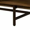 Superb Rustic Oak Coffee Table with Drawer - Leg Close-Up - Superb Rustic Oak Coffee Table with Drawer - Leg Close-Up