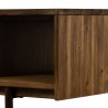 Superb Rustic Oak Coffee Table with Drawer - Leg Close-Up