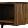 Superb Rustic Oak Coffee Table with Drawer - Leg Close-Up - Superb Rustic Oak Coffee Table with Drawer - Leg Close-Up