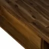 Superb Rustic Oak Coffee Table with Drawer - Cabinet Close-Up - Superb Rustic Oak Coffee Table with Drawer - Cabinet Close-Up