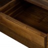 Superb Rustic Oak Coffee Table with Drawer - Drawer Detail