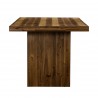 Superb Rustic Oak Dining Table - Side Close-Up