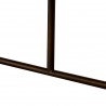 Superb Rustic Oak Dining Table - Metal Leg Close-Up