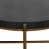 Armen Living Sylvie Brushed Oak and Metal Round Coffee Table Bottom - Armen Living Sylvie Brushed Oak and Metal Round Coffee Table Bottom
